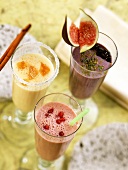 Quince-, plum & cranberry- and blackberry & fig shake 