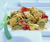 Curried vegetables with tofu