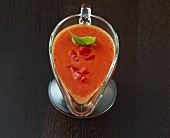 Creamed tomato sauce in sauce-boat