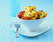 Tomato and cauliflower with parsley