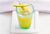 Mango drink with lemon balm