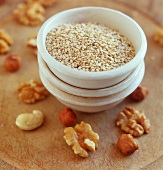 Sesame seeds and nuts