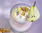 Gorgonzola quark with pear