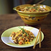 Couscous with pork and vegetables