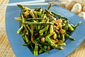Green asparagus salad