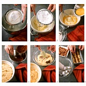 Marmorkuchen mit Pecannüssen zubereiten