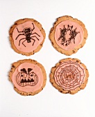Halloween biscuits with various decorations