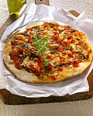 Pizza with grilled vegetables