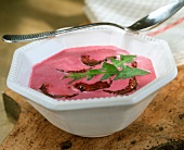 Chilled beetroot whip