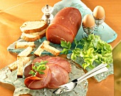 Lachsschinken (cured ham, seasoned like smoked salmon)