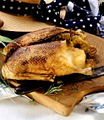 Canard à la solognote (duck with herbs, France)