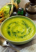 Creamed courgette soup