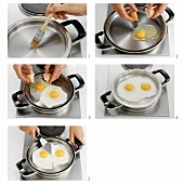 Frying an egg