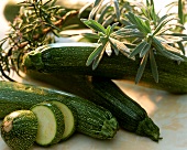 Courgettes with herbs