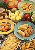 Several potato dishes