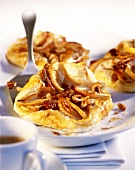 Apple pasties (puff pastry with apple, marzipan & raisins)
