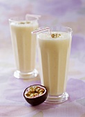 Peach and passion fruit smoothie