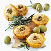 Muffin with feta and olive