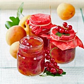 Redcurrant and apricot jam