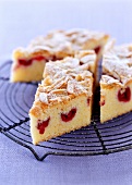 Cherry cake with almonds