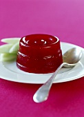 Turned-out raspberry jelly