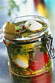 Pickled vegetables and mozzarella