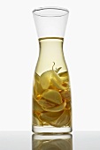 Garlic oil in a carafe