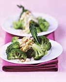 Broccoli with grapefruit cream