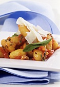 Gnocchi with tomato and sage sauce and Parmesan