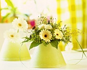 Bouquet of roses and gerberas