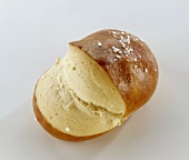 A pretzel roll