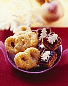 Danish sugar pretzels and spelt hazelnut squares