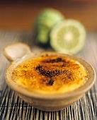 Crème brûlée with kaffir lime (Vietnam)