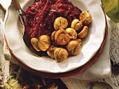 Red cabbage with chestnuts