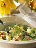 A Bowl of Fresh Cucumber Salad