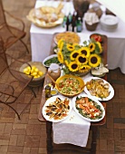 Italienisches Gartenfest-Buffet