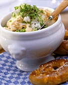 Obatzda (camembert mousse) with onions and chives