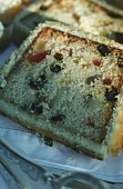 English fruit cake with candied fruit