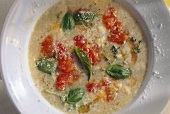 Minestrone alla pugliese (potato soup with tomatoes)