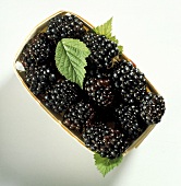 Fresh blackberries in a punnet