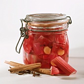 A Jar of Preserved Rhubarb