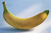 Banane auf hellem Untergrund