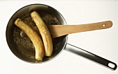 Preparing fried bananas