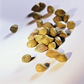 Several capers on light background