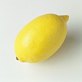 A lemon on white background