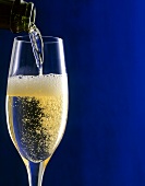 Pouring Champagne; Glass