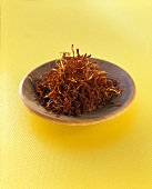 Saffron on a plate