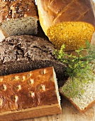 Saffron bread, elderflower bread, caraway bread & spring bread