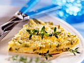 Courgette frittata with fresh thyme