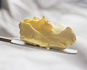 Margarine on a pastry scraper